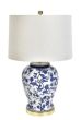 Ceramic Blue and White Jar Lamp