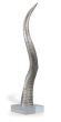 Silver Safari Horn Sculpture